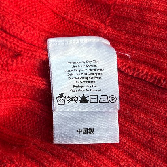 Vintage Eddie Bauer Cotton/Angora/Nylon Sweater in Red - Picture 13 of 13